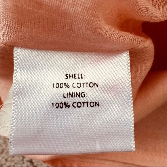 Anna Cate Cotton Embroidered Shorts Set Peach NWT Resort Size Medium - Picture 11 of 13